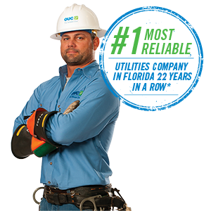 Number one most reliable utilities company in Florida 18 years in a row