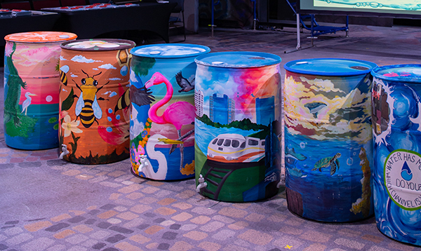 OUC Rain Barrel Painting Project